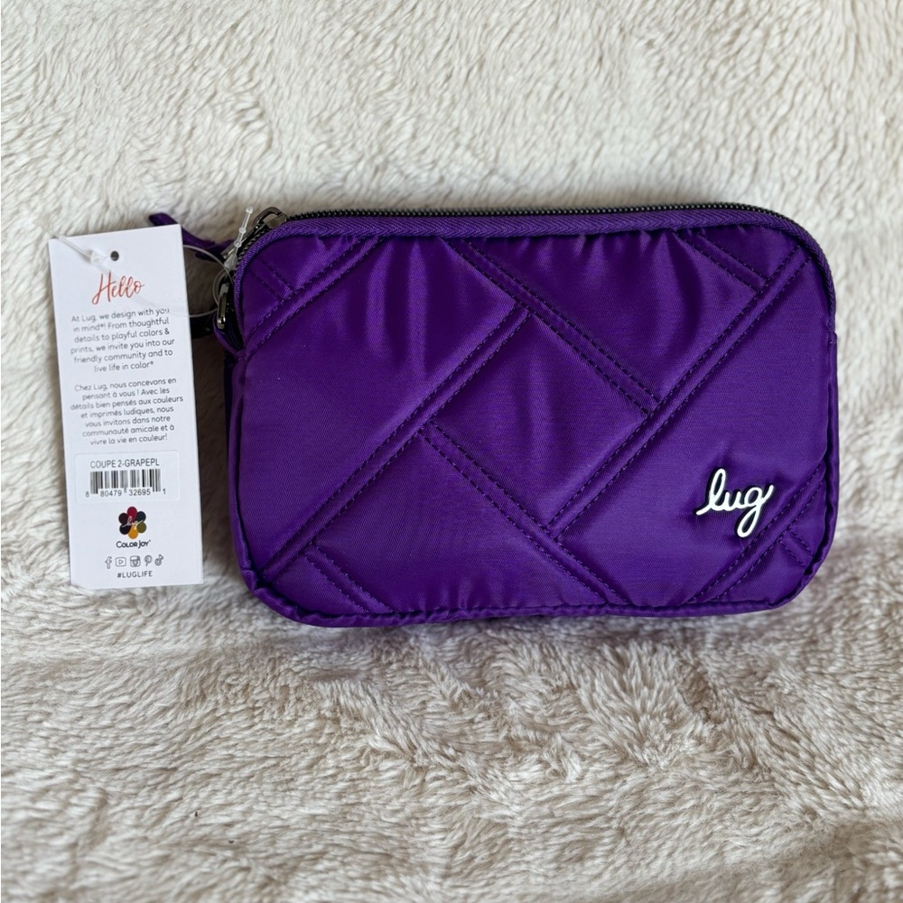 NWT Lug Coupe 2 Convertible Crossbody Bag - Grape Purple